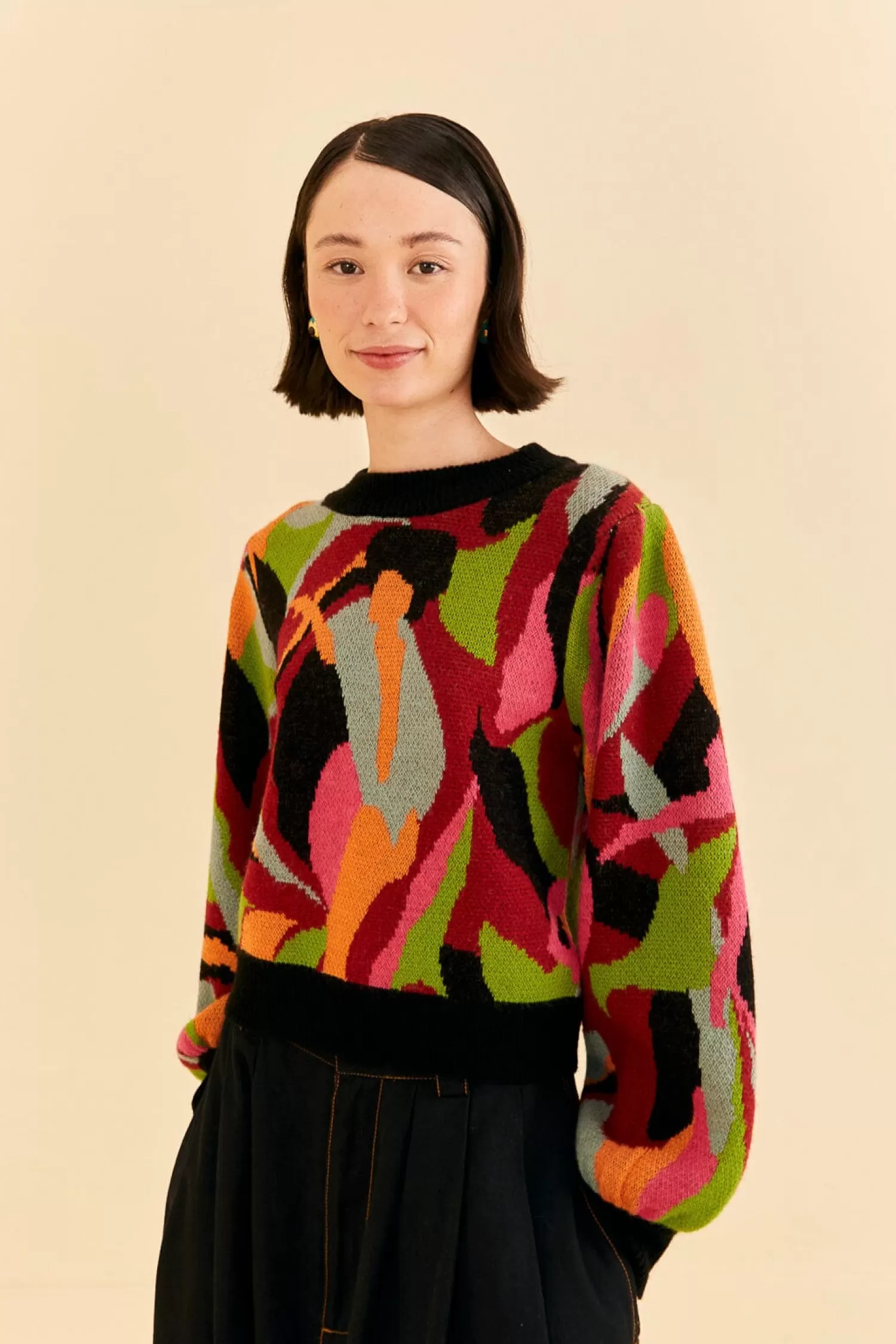 FARM Rio Sweaters & Sweatshirts^ THE MULTICOLOR DANCE KNIT SWEATER