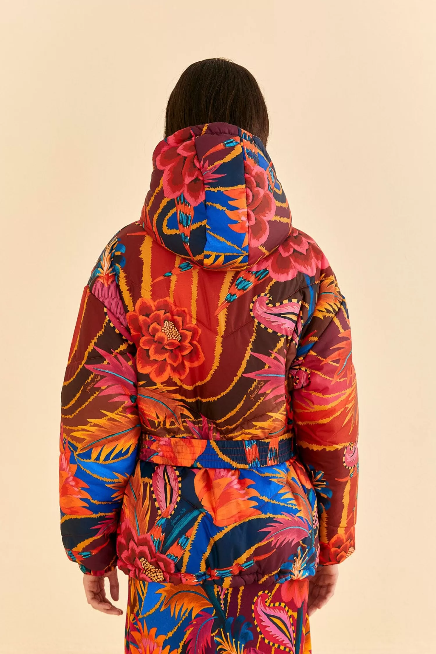 FARM Rio Puffer Jackets^ VINTAGE WAVE REVERSIBLE PUFFER JACKET