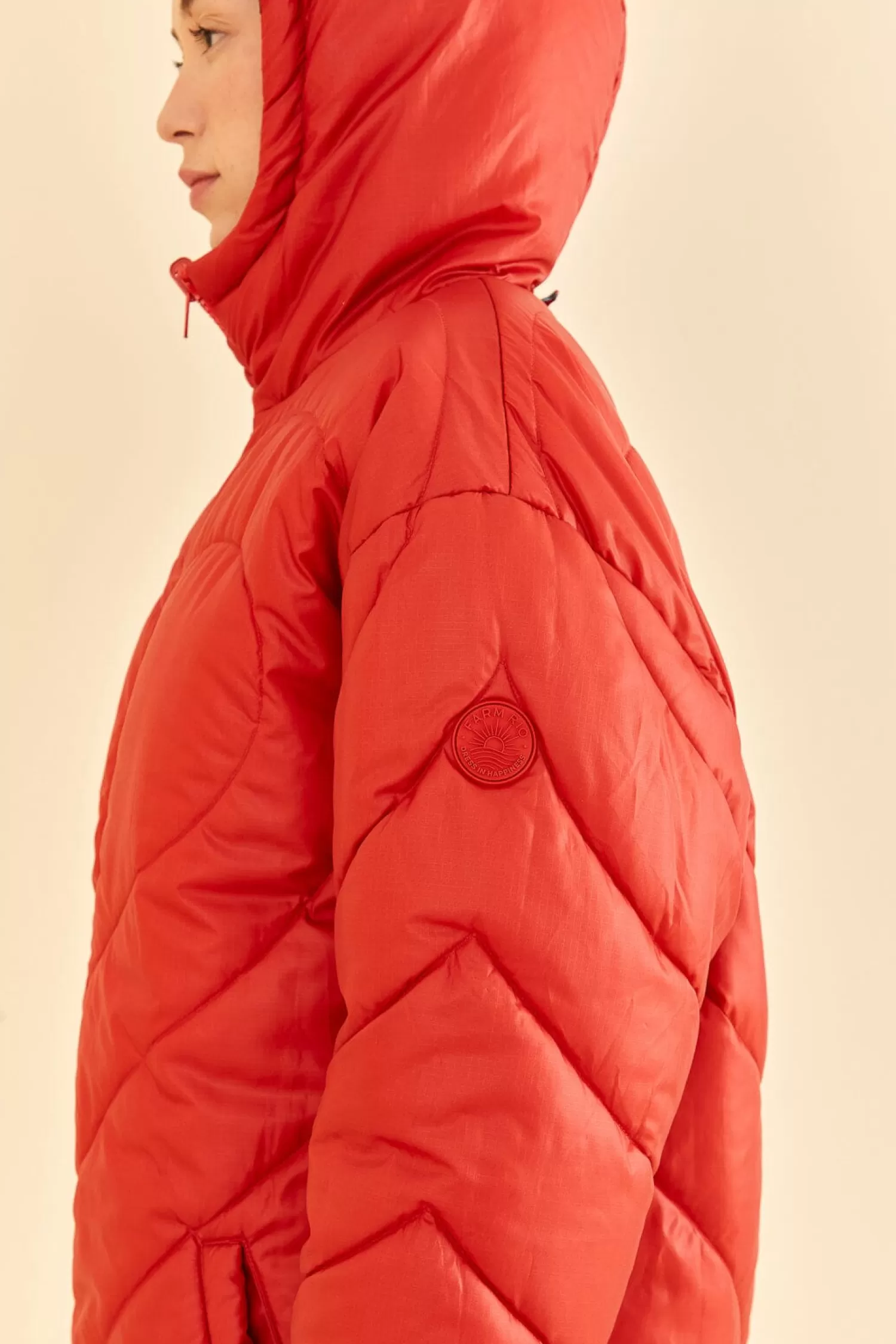 FARM Rio Puffer Jackets^ VINTAGE WAVE REVERSIBLE PUFFER JACKET